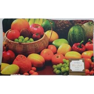 Anti-Fatigue Nonslip Bendable Rubber Floor Mat (18"x30") FRUITS & VEGETABES, AL